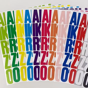 2Inch Alphabet Number Colorful Stickers Removable Colorful Vinyl for Journaling Laptop Water Bottle Suitcases DIY Banner birthday name Decoration