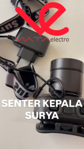 SENTER KEPALA SURYA SYH-L855Z 85W / EMICO 20W ZOOM LED CAHAYA PUTIH RECHARGEABLE TAHAN AIR