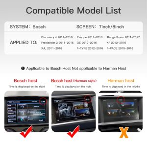 Wireless Carplay Android Auto Fits For Land Rover Jaguar Bosch Discovery4 Evoque Freelander2 XE XF XJL Mirroring Decorder camera