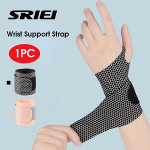 SRIEI 1PC Wrist Support Strap Adjustable Wrist Wrap Sports Fitness Wrist Brace Pain Relief Wristband Compression Wraps Wrist Bandage Brace