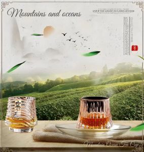 2PCS Gelas Whiskey Glass 150ml/Gelas Susu/Gelas Kopi/Gelas Teh/Gelas Kristal Mewah/Gelas Whiski/Gelas Whiskey Glass Cup