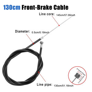 Front Rear Wheel Brake Line Wire for KUGOO M4/ M4 Pro Scooter 185cm/ 130cm Length Universal Cable Wire Part Accessories