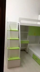 [ Freeship HCM] [ Trả góp 0%] [Có video thực tế] Giường tầng thông minh Ohaha kết hợp tủ áo và bàn học - GTTM017