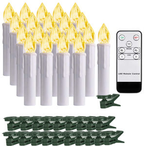 200 hours Realistic Flickering LED Candle Remote Timer for Christmas Gift Home Decor Centerpiece Wedding Artificial Flameless