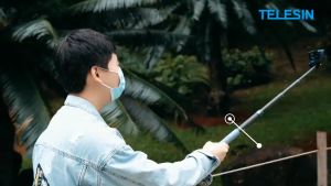TELESIN Monopod Selfie Stick 1.2CM Second Gen Carbon Fiber for Action Cameras