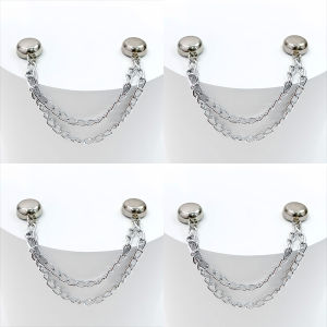 กระดุมแม่เหล็กเชือก ไม่ต้องเย็บ ปรับขนาดได้ ป้องกันการตกถูกพื้น ลดความยาว เครื่องประดับแฟชั่นสำหรับผู้หญิง