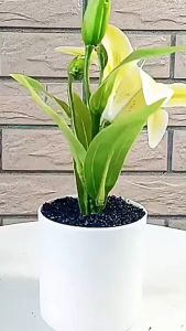 Artificial Flowers Simulated Lily Artificial Flower Decorations Bouquets Living Room Furniture Tv Cabinet Decoration Flowers Floral Decorations