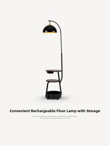 NSWR | Retro Wood Grain Wireless Charging Atmosphere Floor Lamp