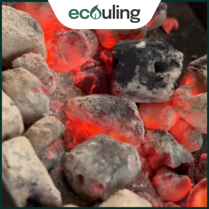 EcoUling 2KG COCONUT CHARCOAL: eco-friendly burns 3-6hrs less smoke & hotter than wood charcoal