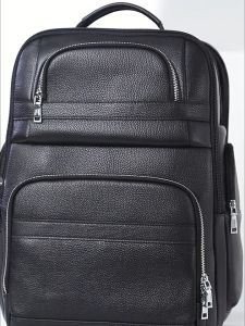 PARSONKER 6596 Tas Ransel Laptop Kulit Sapi Premium Waterproof 17.3 Inch