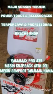 YAMAMAX PRO 435  Mesin Knapsack Power Sprayer   4 TAK Ukuran 20 Liter Mesin Semprot 435 4Tak