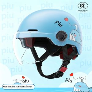 Mũ Bảo Hiểm Đạp Xe Điện Cho Trẻ Em 3C Tiêu Chuẩn Mới Chống Nắng