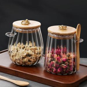 LIWAN | High Borosilicate Glass Tea Storage Jar with Spoon