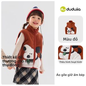 DUDUJIA | Áo Len Dày Trẻ Em Hình Cartoon Mùa Đông