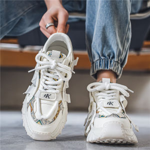 Trendy Mens Shoes 2024 New Autumn Breathable White Dad Sports Casual Running Thick Bottom Internet Celebrity Best Selling Shoes