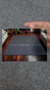 Karpet Hitam Elegan Minimalis - Cocok untuk Rumah Studio & Masjid