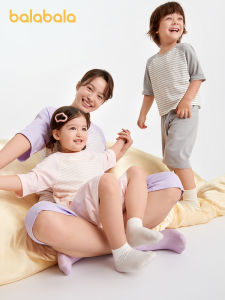 Barbarbar Childrens Sleepwear Set Air Conditioning Home Clothes Boys Girls Matching Outfits Cotton Blend Comfortable Summer Pajamas