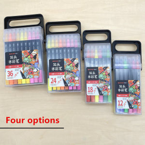 12/18/24/36 color childrens double headed washable full set of painting watercolor pen set