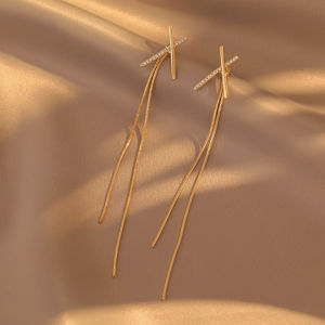 Tassel Long Drop Earrings: An Elegant No-Piercing Option