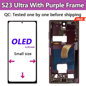 Frontal S23 Ultra Super OLED Display For Samsung Galaxy S23 Ultra LCD Touch Screen Digitizer S918 S918B S918U Replacement