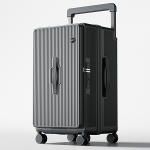 MINGJUEGONGZI | Wide Handle Large Capacity Side Opening Deep Storage Suitcase 30 Inch
