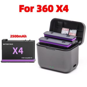 Fast Charge Hub For Insta360 X4 Panoramic Camera 2-Slot Power Battery Charge 360 Camera Accessories