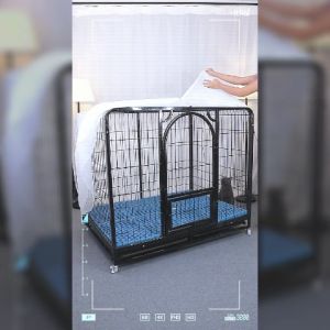 Petus กรงสีด้าน กรง กรงสุนัขจัมโบ้ ซี่กรงห่าง 4 ซม. กรงหมาขนาดใหญ่ มี 4 ขนาด กรงสุนัขใหญ่ กรงสุนัขขนาดใหญ่  มีมุ้งขายแยก Dog Crate