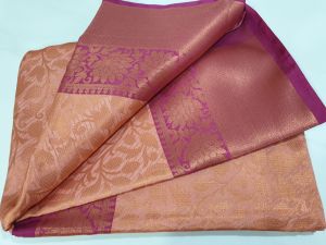 JM Couture Semi Kanjivaram style soft zari weaves saree