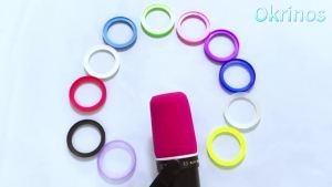 Microphone SM7B Accessory Foam Covers with Retainer Ring for Shure SM7B SM7dB - Pop Filter RK345 Windscreen (Pink Red Purple)