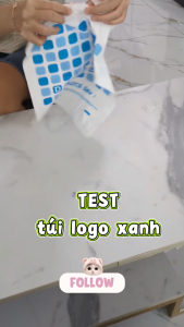 5kg túi hai quai trắng in logo have a nice day