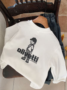 Cool Dinosaur Long Sleeve T-Shirt for Boys Spring Autumn Fashion Korean Style Cotton Blend Base Shirt Childrens Casual Wear