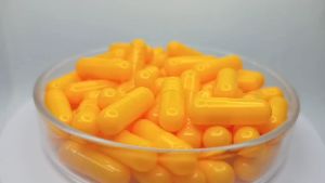 OSPA Empty Gelatin Capsule 1000pcs Size 0 Light Orange Color