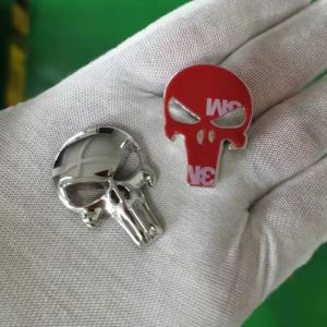 Harley Car Skull Head Punisher Body Decal Metal Modification Decoration Sticker Ghost Personalized Side Tail Label