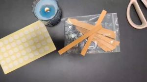 30pcs High Quality Wooden Candle Wick With Clip Base Craft Wicker Paraffin Beeswax Burning Smokeless Wick Candle Making Supplies