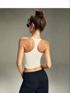 MITAOGIRL | Sport Yoga Top with Built-in Bra
