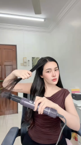 Love Best 2 in 1 Multifunctional Hair Dryer 800 Million Plasma Ions Air Curler 68m/s Infinitely Variable Speed Automatic Hair Curler Straightener Portable Lightweight Hair Styler For Women