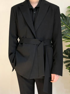 Mrcyc Autumn New Waist Belt Suit Outwear Men Silm K-style Trendy Handsome Casual Handsome Small Suit