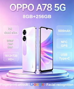 OPPO | OPPO A78 5G dual-sim smartphone 6.56-inch LCD water drop screen 1612×720 (HD+) resolution 7nm octa-core chip processor 8GB+256GB