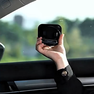 Hislaves One-handed Car Phone Holder Mobile Phone Holder for Car Dashboard Car Phone Mount 360° Rotatable Holder with Non-slip Pad One-hand Operation Parking Id Plate Slot for Iphone – Secure for Asia