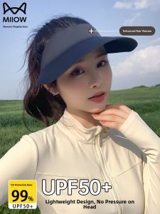 miiow | Cat Woman Summer Cycling Special Sun Hat Face Covering UV Protection Seamless Integrated Sun Cap Breathable Lightweight Nylon