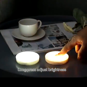 Stick Tap Push Lamp Night Light USB Rechargeable Stick-on Push Light Wireless Cabinet Counter LED
