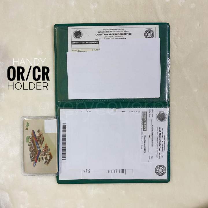 LTO CERTIFICATE OF REGISTRATION(CR size)/Motorcycle Certificate of ...