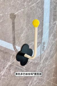 Bathroom Wall Mounted Hair Tie Organizer Hairband Holder Hair Clip Rack Simple Design Plastic Storage Solution for Everyone
