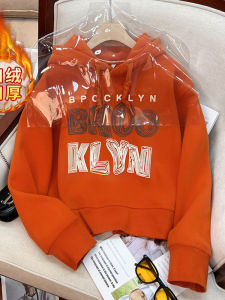 สินค้ายุโรปเสื้อสเวตเตอร์มีฮู้ดบุขนไหล่ตรงไหล่สไตล์ตะวันตกสำหรับคนตัวเล็กเสื้อแมทช์ง่ายให้ความอบอุ่นเพิ่มความหนาเพิ่มหมึกรุ่นขายดีในฤดูหนาวสำหรับผู้หญิง