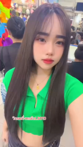 วิกผมกึ่งทอมือวิกผมตรง LS010 ไหมเกาหลี ไม่มีหน้าม้า 55-60cm รอยแสกผมและไรผม แถมเน็ตฟรี+แผ่นกาว 3แผ่น