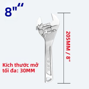 Cờ Lê Ratchet Đa Năng 8 Inch/10 Inch Cờ Lê Miệng Mở Kìm Bấm Thép Crom-Vanadi Dùng Cho Sửa Chữa Gia Đình Dụng Cụ Đa Năng