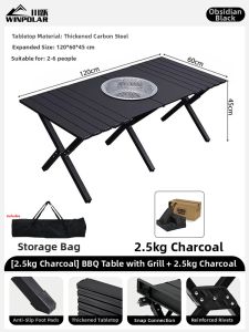 winpolar | All-in-One Outdoor BBQ Grill Table Set