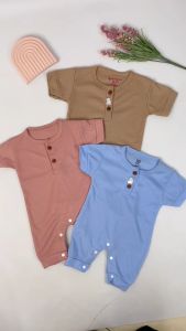 Romper Bayi Doodle Polos/ Romper Polos Doodle Premium/ Baju Bayi