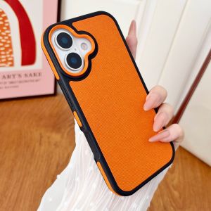 szhaiyu | Luxury Canvas Denim Shockproof Matte Phone Case For iPhone 18 17 16 Pro Max 15 14 Pro 13 12 Plus FE Protection Back Cover Fundas