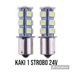 1Pasang Lampu Sen Bemper Atret Kedip Strobo 24Volt Kaki 1 Truk / Bis Nyala Terang